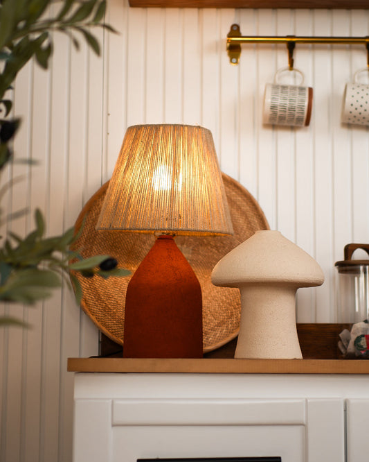 Terracotta Side Lamp