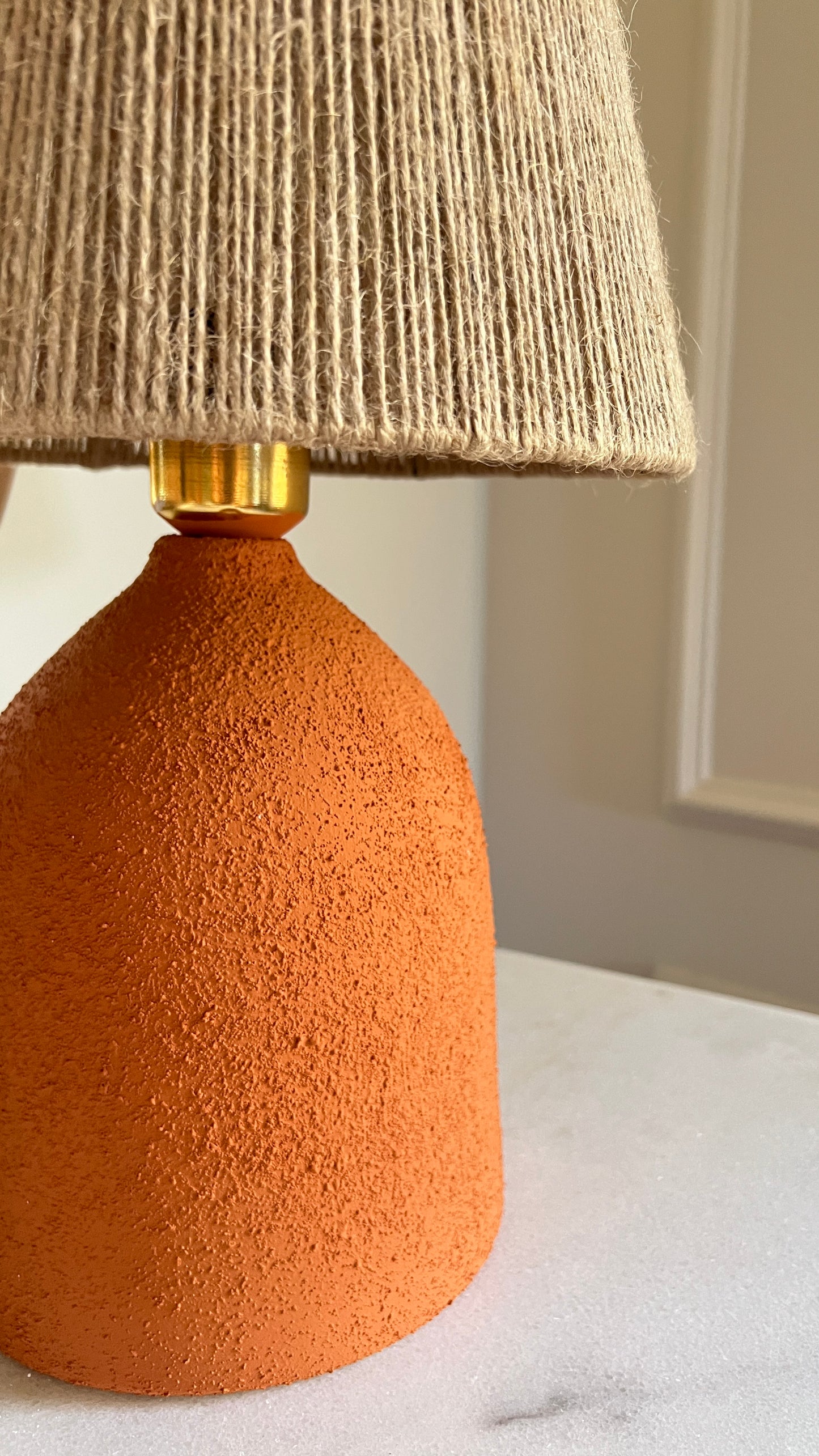 Terracotta Side Lamp