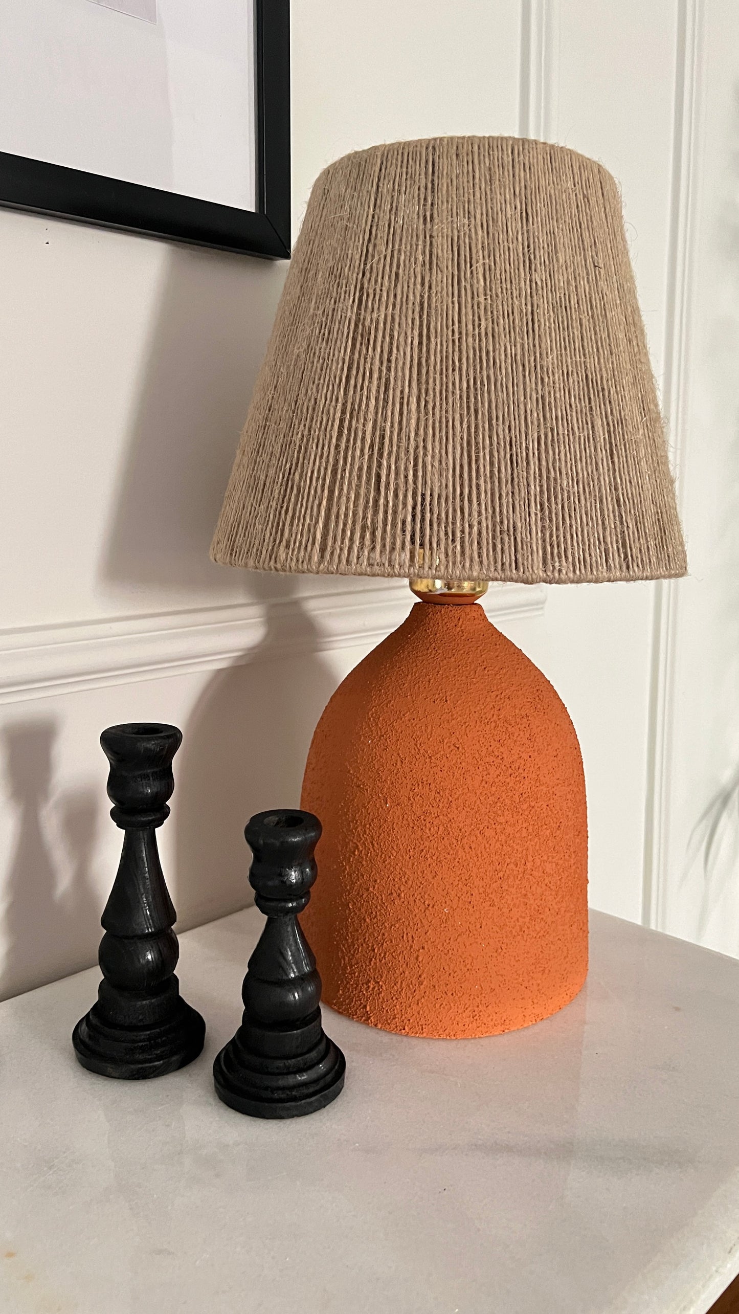 Terracotta Side Lamp